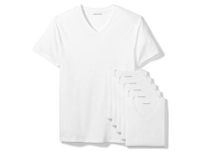Essentials Men’s V-Neck Undershirts – white