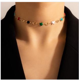Romantic Colorful Star Necklace