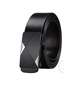 New CNHUALAI Belts for men Slide Ratchet Belt for Men Genuine Leather Men’s Belt with Automatic Sliding Buckle – Ceinturon