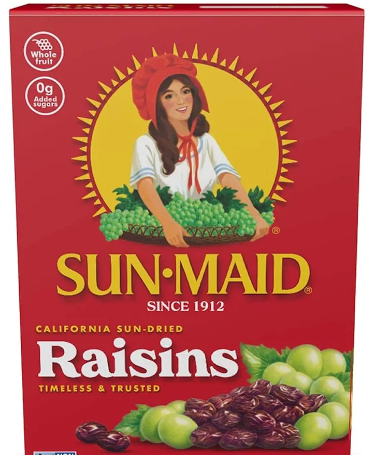 6 x Sun-Maid California Sun-Dried Raisins